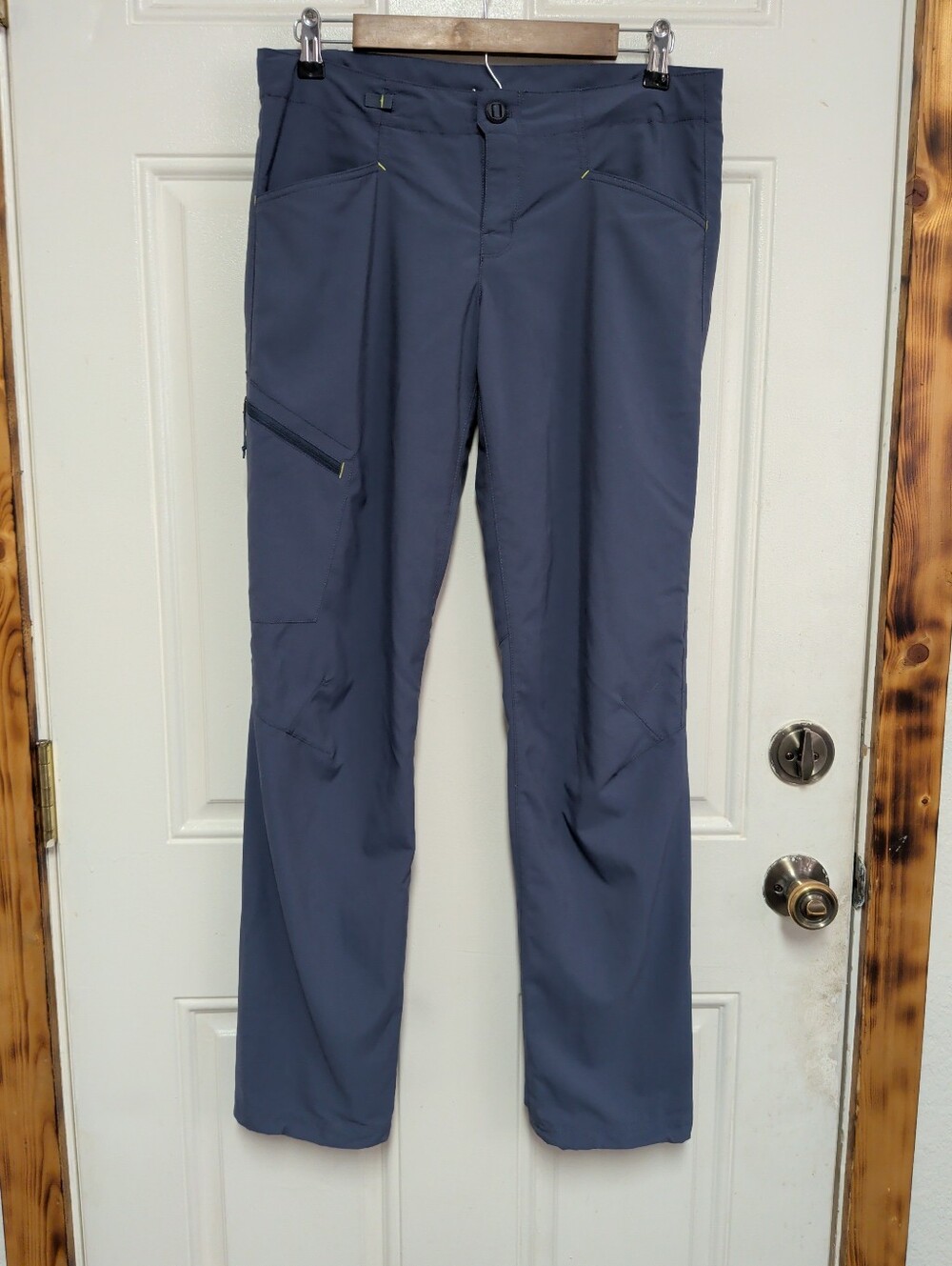 Patagonia Womens RPS Rock Pants Blue Slim Straight Size 6 Outdoor Hiking Utility